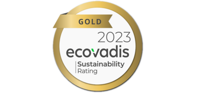 Ecovadis Medaille Gold 2023 für die Schreiner Group